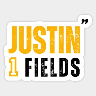 JUSTIN 1 FIELDS Sticker